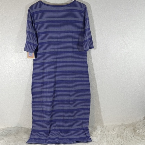 LuLaRoe Julia Stripped Dress Simply Comfortable Size XL New - Picture 6 of 15